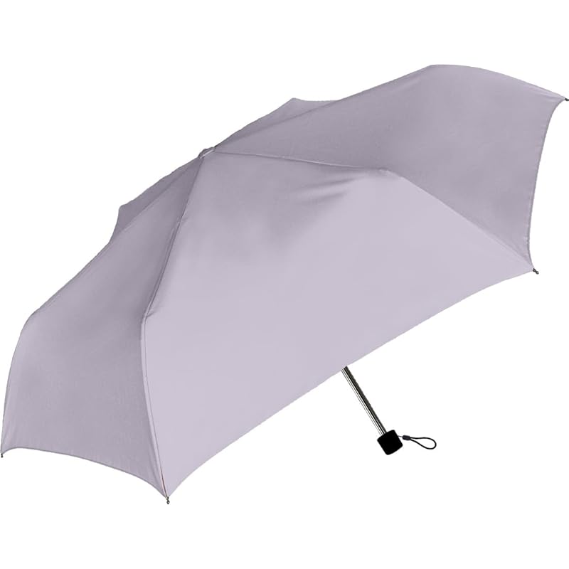 

Зонт Nakatani Natural Basic Folded для дождя или солнца, защита от ультрафиолета, всепогодный, фиолетовый [944-002] Размер спицы для раскрытия руки: 55см Черное покрытие обработка Ветер
