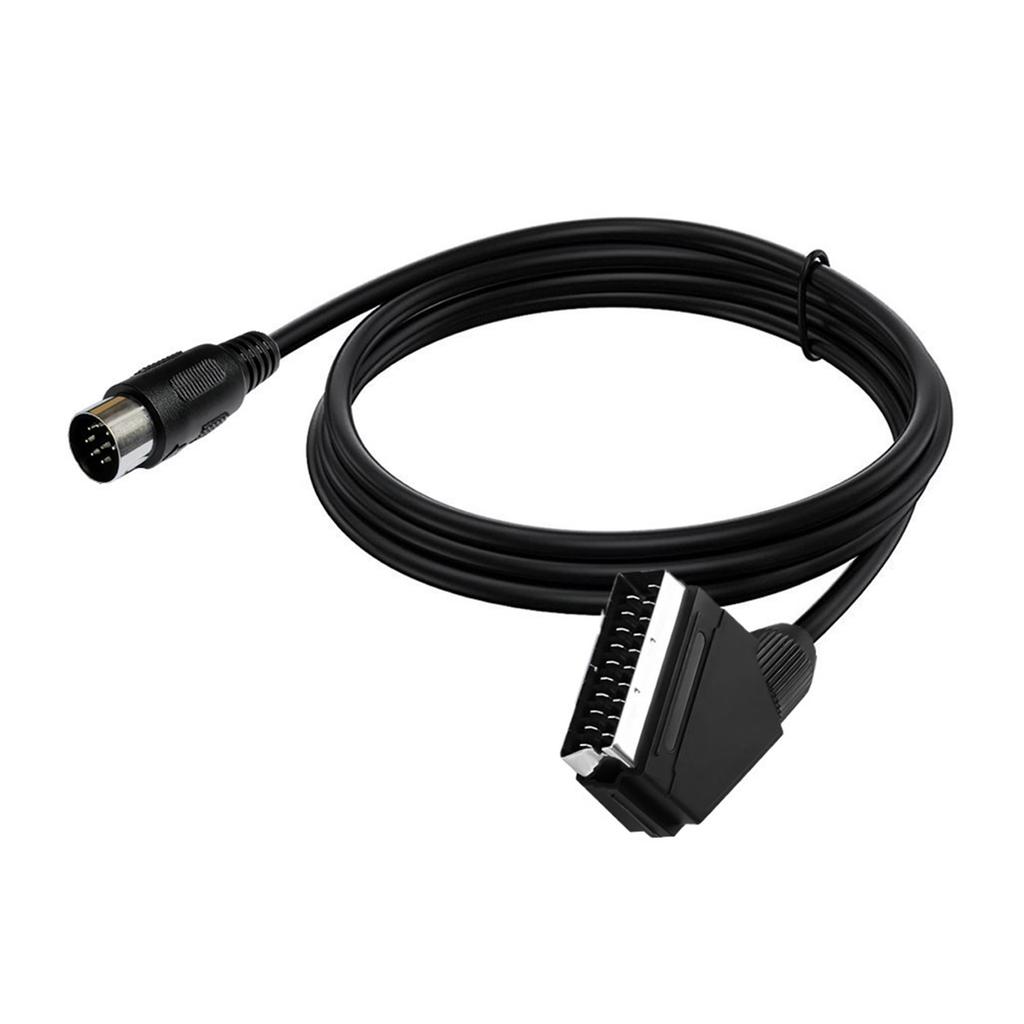 Hohe Leistung SCART 8Pin RGBs Ton Video Leitung Klare Signalübertragung PVC Isolierung