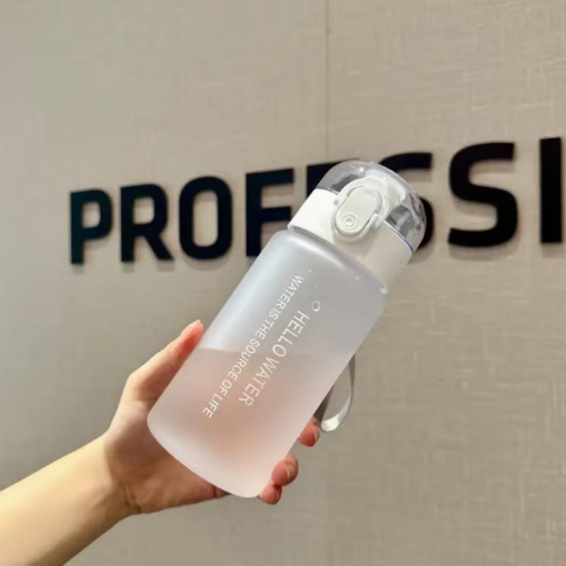550ML Space-Themed Water Bottle with Anti-Slip Lid & Handle - Durable Plastic, Leak-Proof Design for Outdoor Sports, Camping