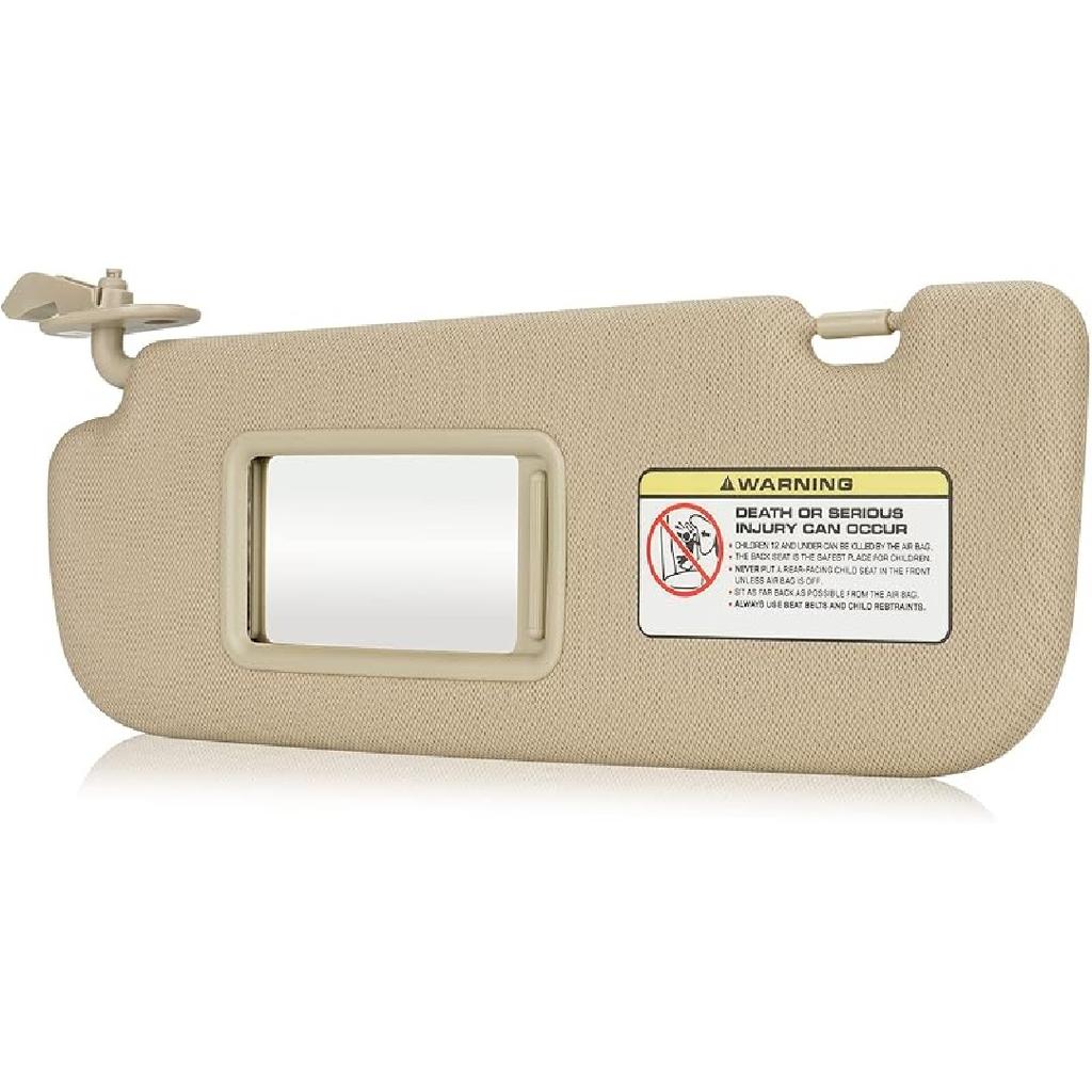 Beige Driver Left Side Sun Visor Replacement Compatible With 2011 2012 2013 2014 2015 Hyundai Elantra Replace 852103X000TX