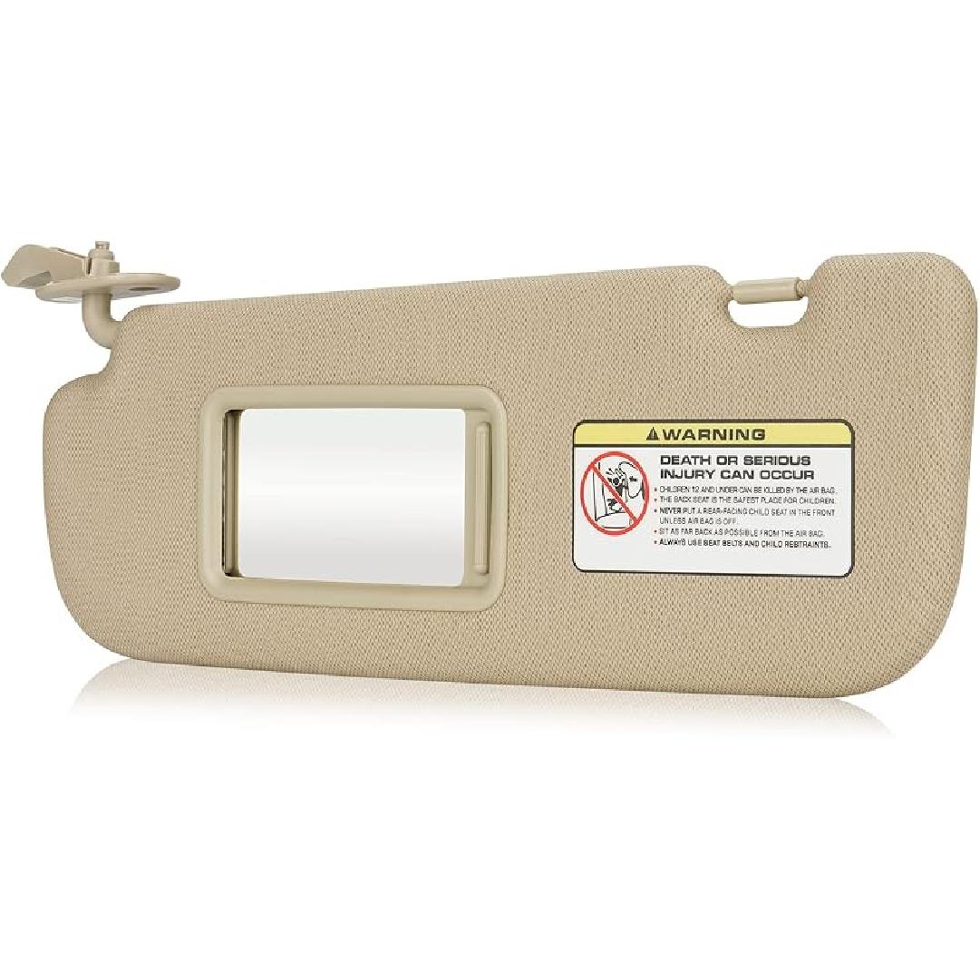 Beige Driver Left Side Sun Visor Replacement Compatible With 2011 2012 2013 2014 2015 Hyundai Elantra Replace 852103X000TX