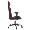 Gaming Chair Black and Burgundy Faux Leather