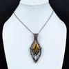 Tiger 's Eye & Moonstone 999 Copper Wire Wrapped Pendant, Handmade Gemstone Tree Of Life Pendant Jewelry, Gifts For Wife Brand New Pendant