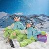 New children's ski suits for boys and girls, thickened and warm  three-proof jackets, three-piece set for primary school students in autumn and winter