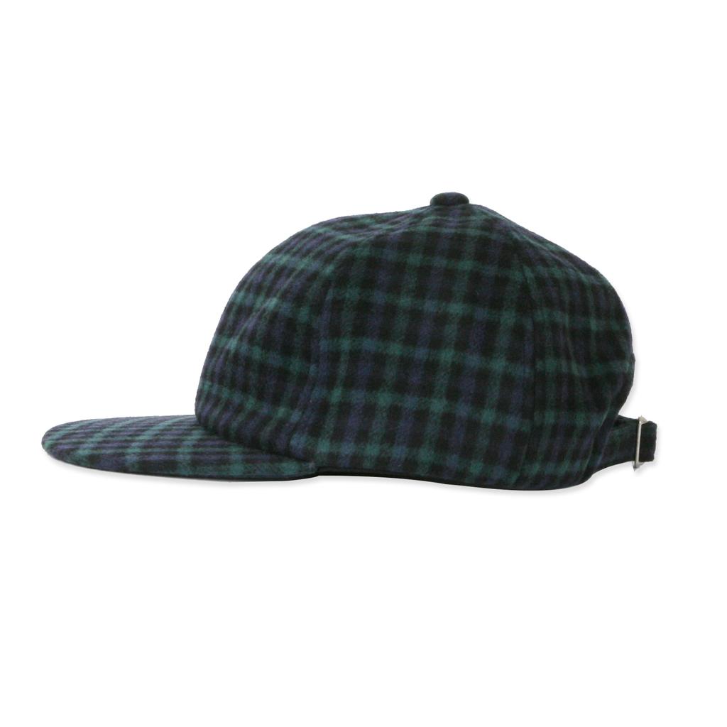 SWELLMOB Wool 6-Panel Standard Cap -Green Plaid-