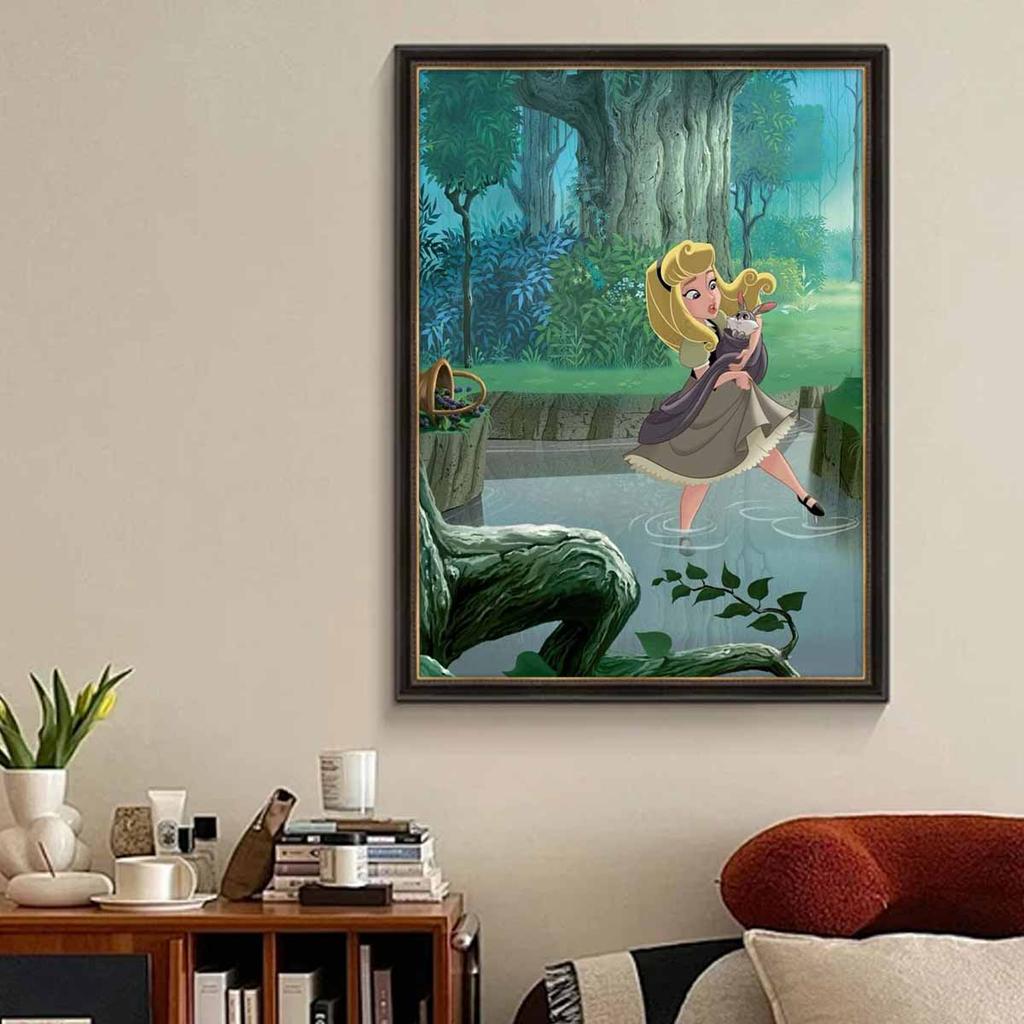 5D Diy Diamond Painting The Princess In The Swamp Full Drill Rhinestones Mosaic Embroidery Handmade Products Home Decor Gift