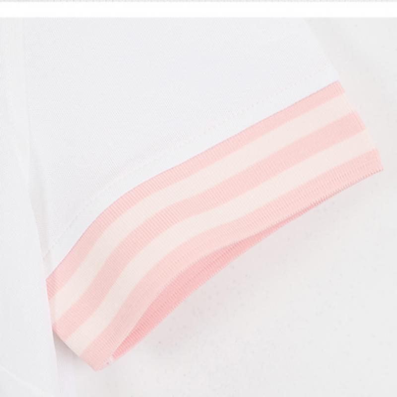 Original Zippor Damen S geprägtes Logo Kontrast Lippenfarbe Viertelreißverschluss Tech Pique Polo