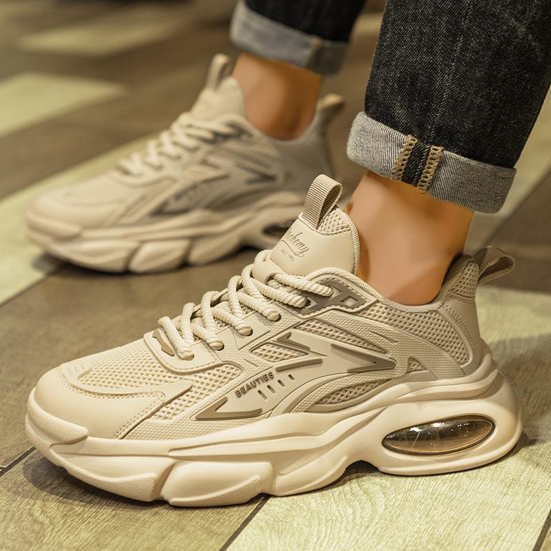 High-quality platform men s shoes mesh breathable sports running shoes men s air cushion dad shoes men s 39