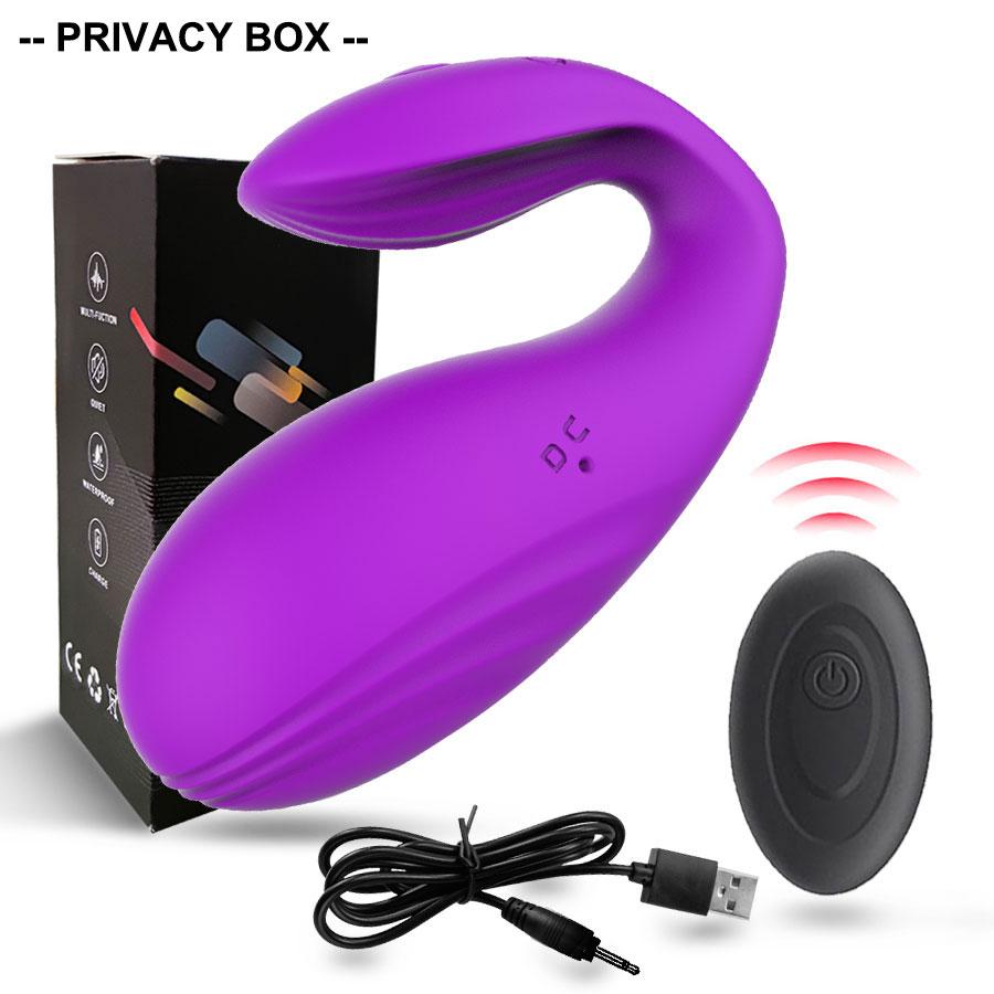 Nositelný vibrátor pro ženy s dálkovým ovládáním Dual Motor Mute Neviditelné kalhotky Vibrační G Spot Clit Stimulating Masager 10 režimů Sexuální hračky pro dospělé