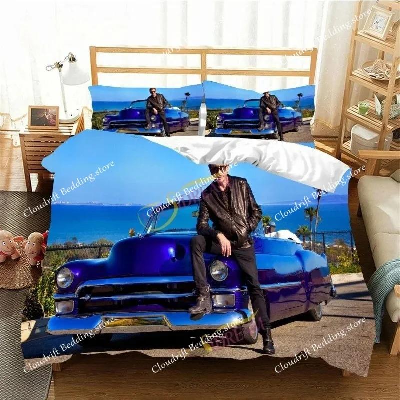 France Rock Singer J-Johnny H-Hallyday Bedding Set Single Twin Full Queen King Size Bed Set Aldult Kid Bedroom Duvet Cover Sets0