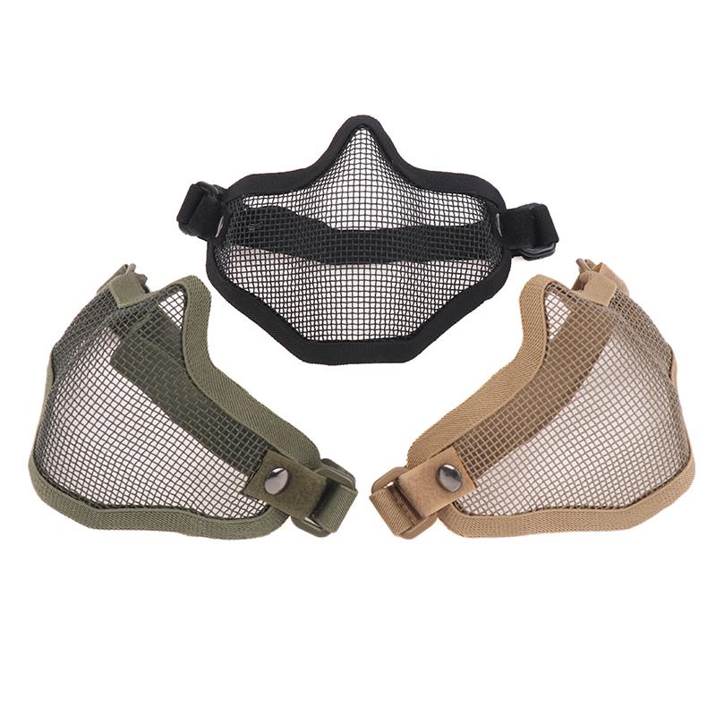 Airsoft Tactical Mask For Outdoor Hunting, Protective Mesh Mask, Bb Gun Shooting Accessories