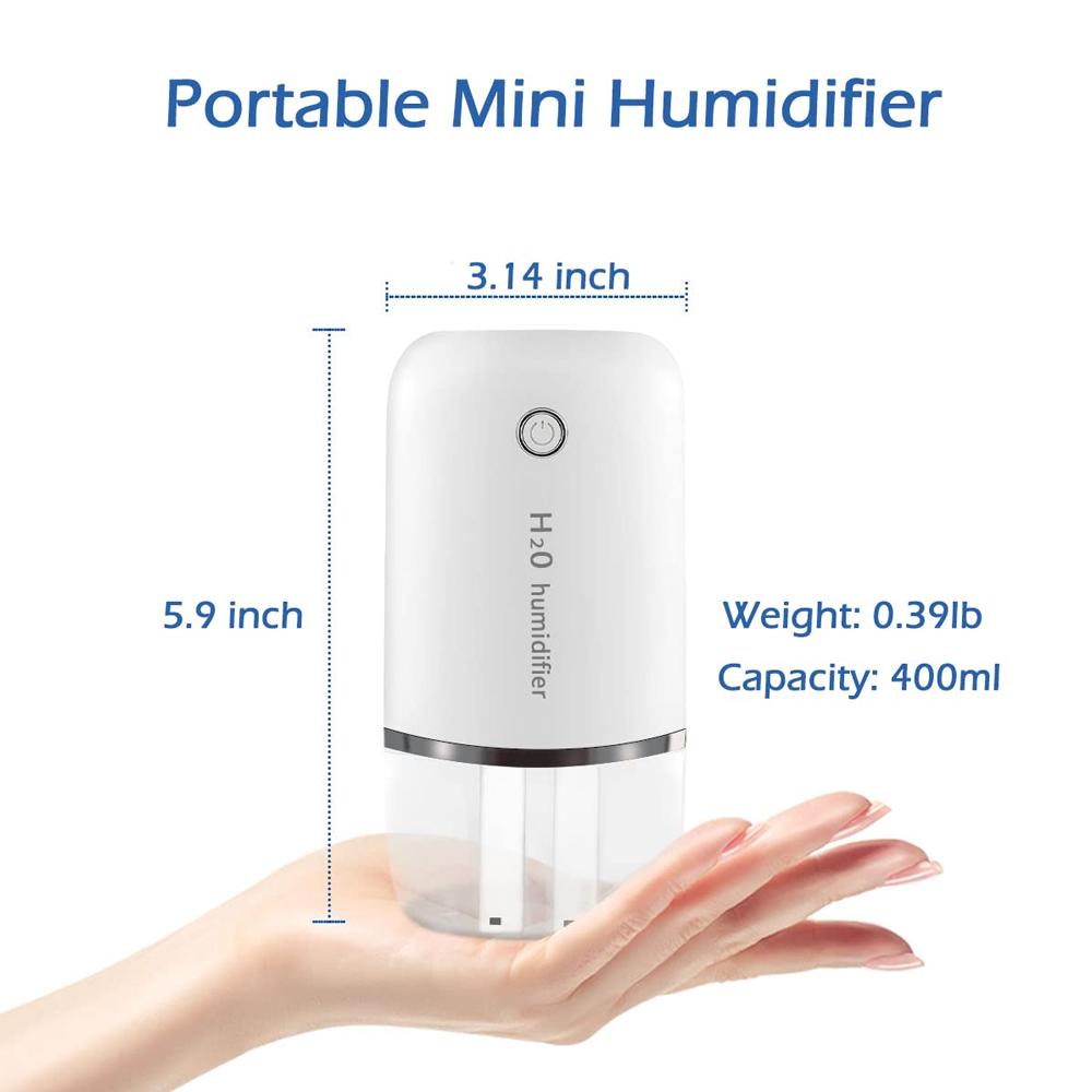 Portable Humidifier Aroma Diffuser Essential Oils Air Humidifier Rechargeable Nano Cool Mist Humidifiers For Bedroom Car Travel