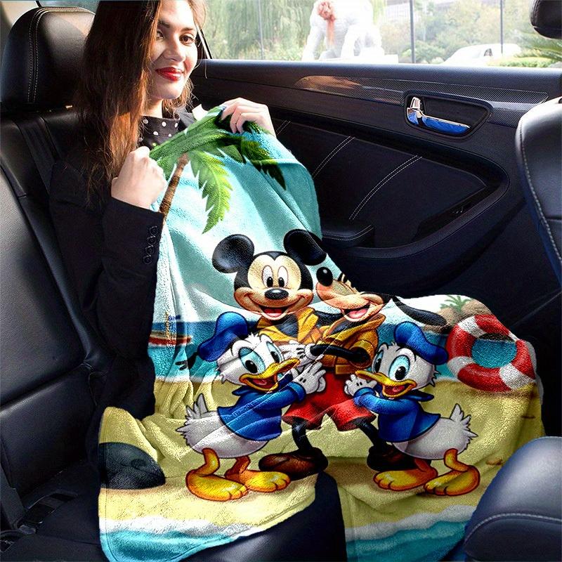 1pc, Disney Friends Beach Adventure Blanket, Seasonal Universal, Home Decor, Blanket, Soft Flannel Throw Blanket, Versatile & Cozy for Bedroom, Living