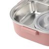 4-Compartment Portable Bento Box Includes Spoon & Chopsticks Food Storage Container  Office Use