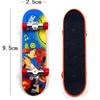 Dww-10 Finger Mini Skateboard (Random Flower Color) Children's Finger Skateboard Toy, Boy's Birthday Party Favor, Party Bag
