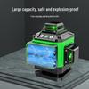 High-Precision Laser Level with 12-Line Green Infrared and Heavy-Duty Spirit Level