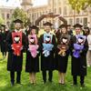 Lovely Graduation Bear Bouquet Simulated Plush Toy Bouquet Stuffed Simulated Bear  Commencement