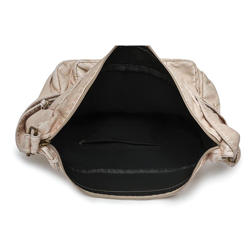 Borsa a tracolla da pendolare multi-tasche ad alta capacità in PU da donna, portatile