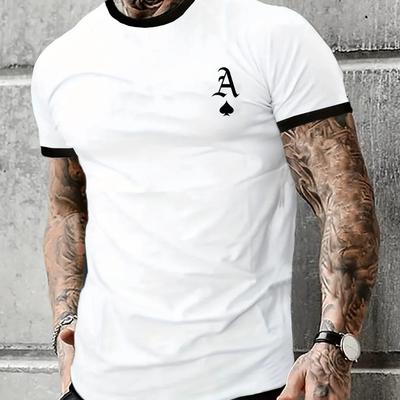 Men's 100 Cotton Short Sleeve T-shirt Top Loose Large