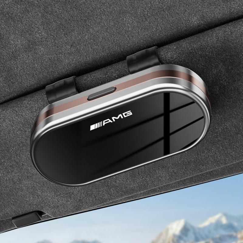 Car Sun Visor Glasses Holder High End Sunglasses Gift Box For Mercedes Benz AMG GLC W203 W206 W220 W205 W211 W212 W201 W210 W108