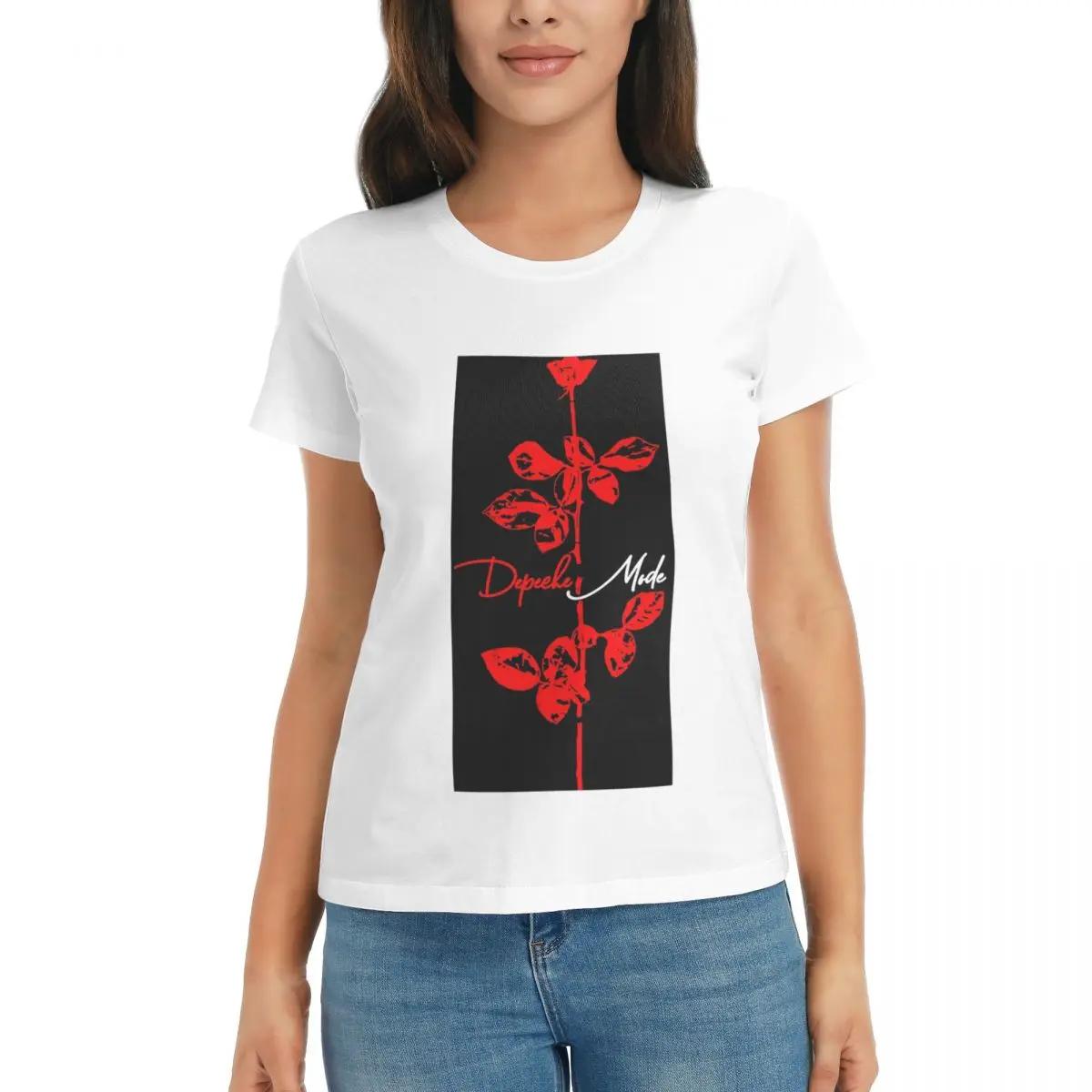 

Women TShirt Depeche Cool Mode Music Violator Summer Short Sleeve Tees Round Neck Cotton T Shirts Clothes Tops Streetwear S