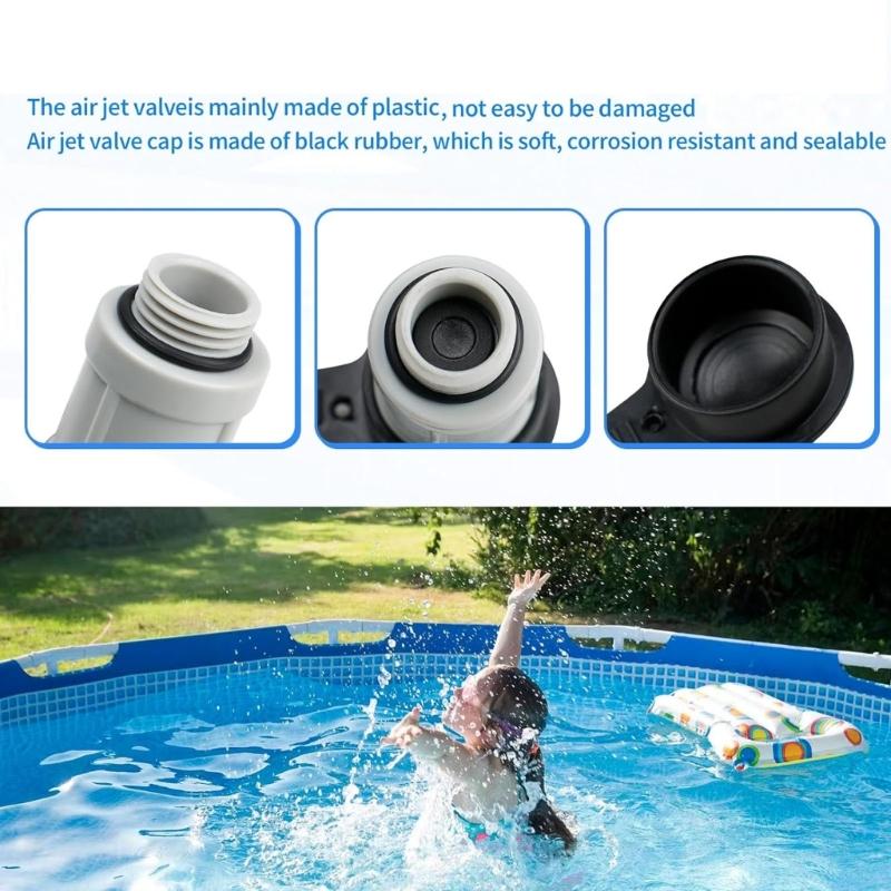 Plastic Air Jet Valves for Above Ground Pools Enhancing Inflation Efficiency Easy Installation Swimming Pool Accessories