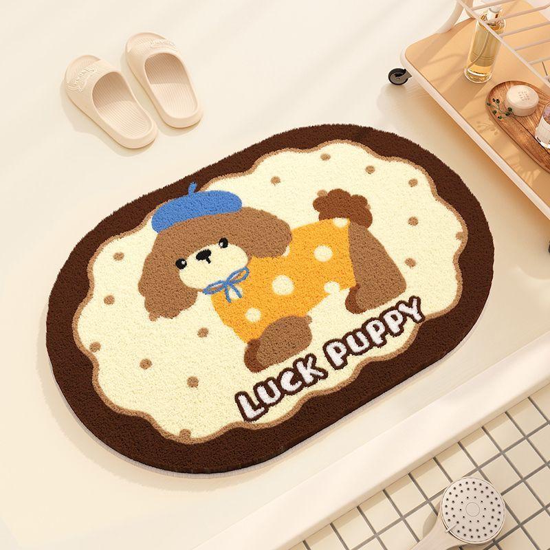 

Household Dachshund imitation cashmere foot pad toilet bathroom absorbent floor mat entry bedroom door mat bathroom mat 40X60cm 15.7X23.6in