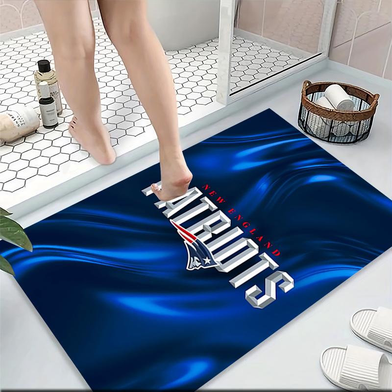 Patriots Team Logo Artwork Carpet Rug Soft Washable Anti Slip Home Living Room Sofa Mats Personalized Christmas Rug