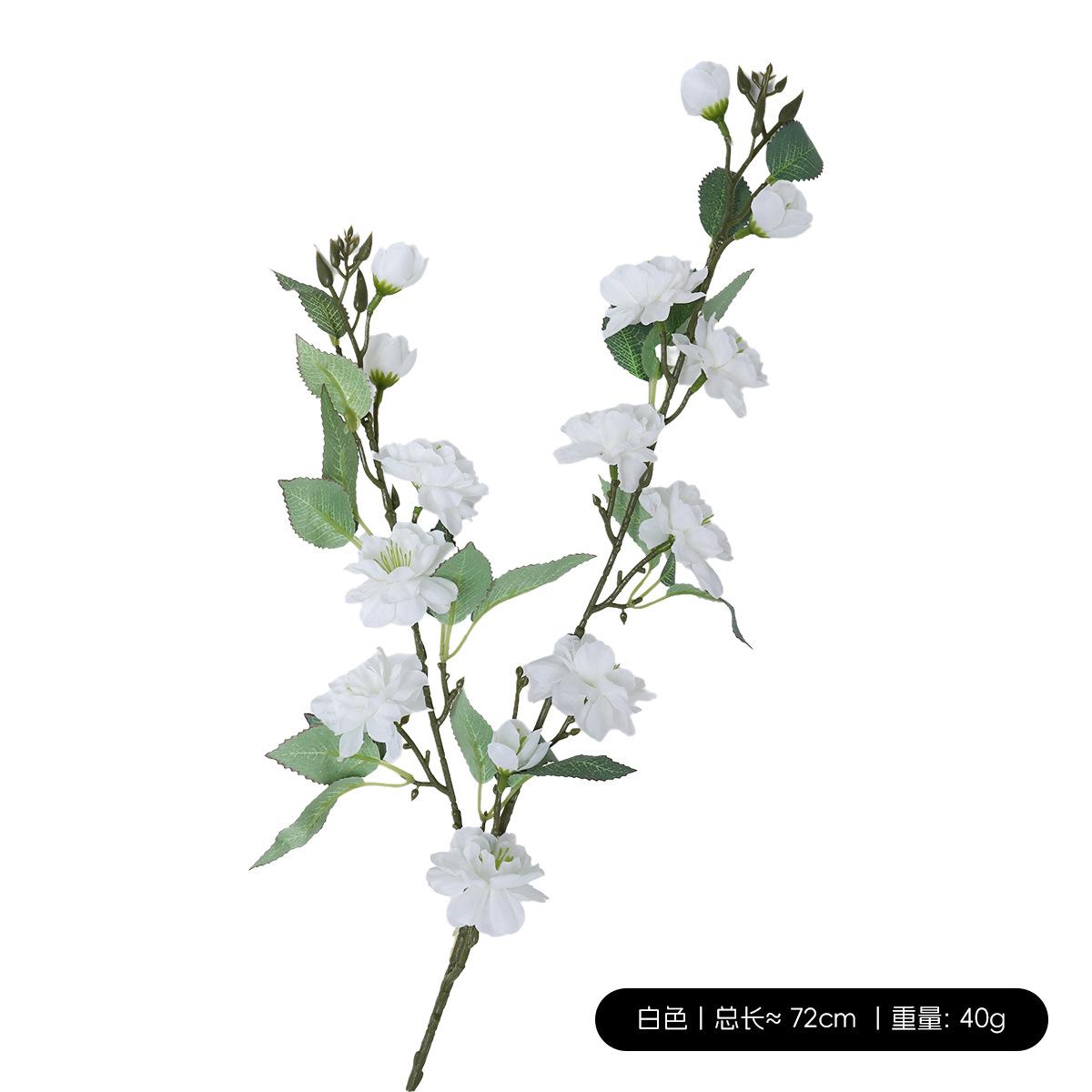 

Camellia Simulation Flower Living Room Dining Table Decoration Vase Bouquet Flower Arrangement Decoration fFake Flower Ornament 1pc белый