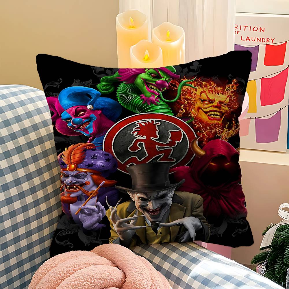 ICP Insane Clown Stitch Lucky Dragon Pillow Cover Sofa Cushion Cover Home Room Decoration Children Gift