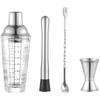 Transparenter Glas Shaker Becher Messbecher Barkeeper Werkzeuge Wein Mischflasche Cocktail Shaker