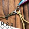 20PCS Stainless Steel Solid Ring Figure 8 Knot Sea Fishing Lures Connectors Jigging Ring Swivels Fishing Snap Accessories
