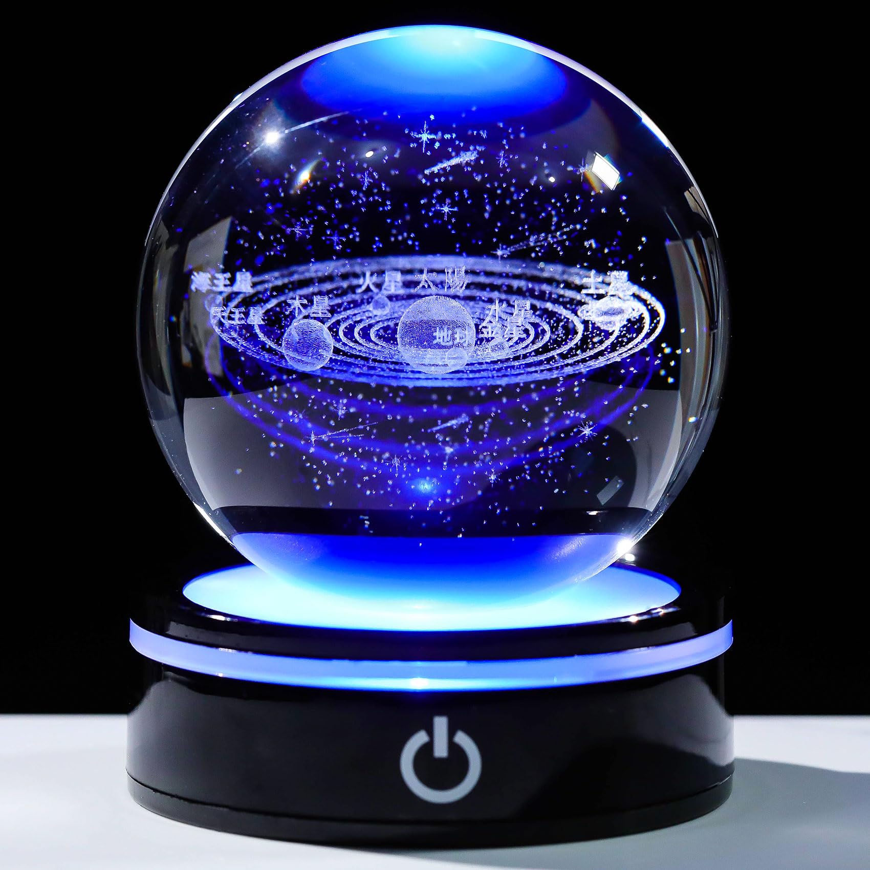 

Kertari 3D Space K9 Crystal Ball Solar System Model Birthday Gift Popular with Men and Women [Authentic] Stylish Interior Decor Relaxation Crystal Bal