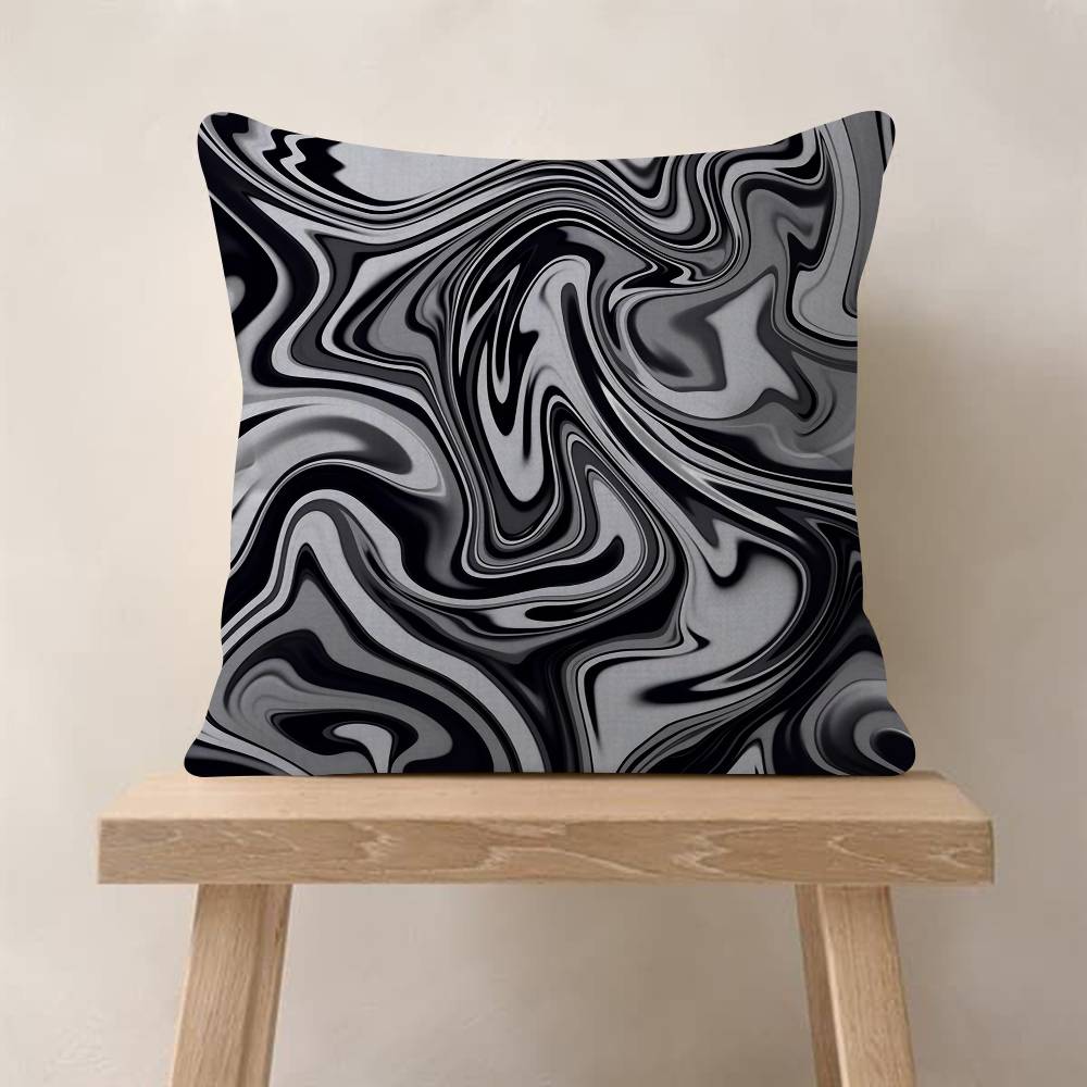 Strata Liquid Game Use Personalized Picture Text Home Decorative Pillows Household Gifts 45x45cm