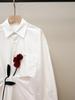 Elegant Autumn Rose Lapel Shirt for Women