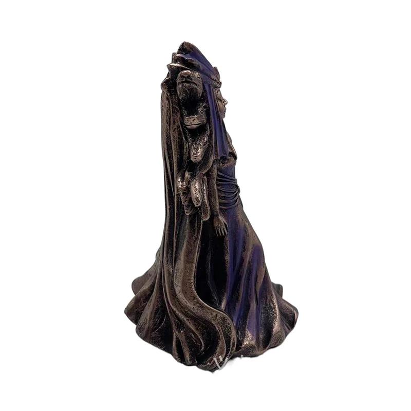 Hecate, griechische Göttin der Magie mit ihren Hunden, Statue, Figur, moderne Kunst, Kunstharz, Hexenhund-Skulptur, Heim-/Wohnzimmerdekoration