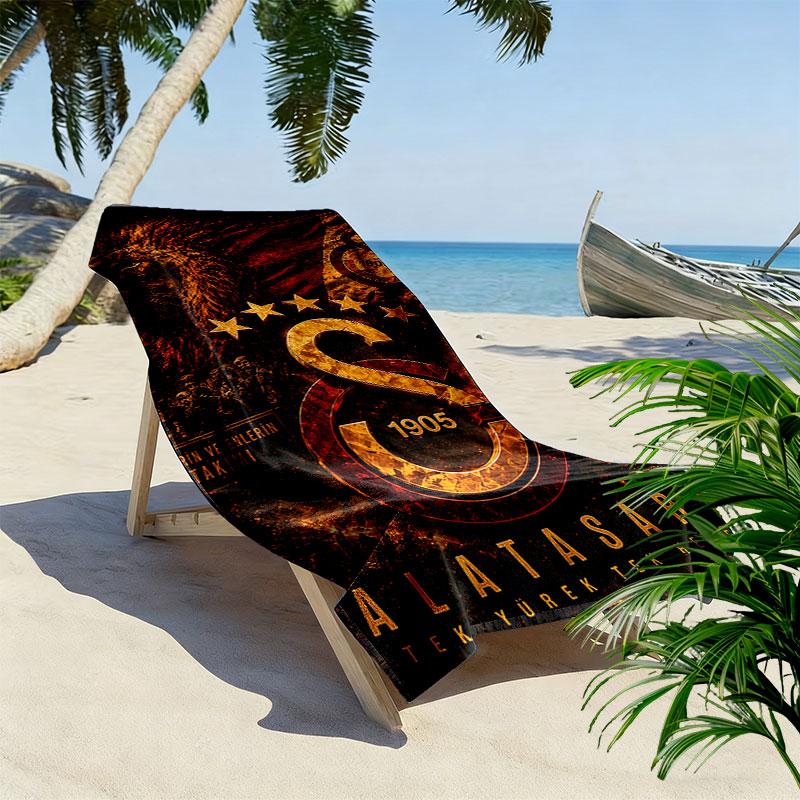Galatasaray SK Players Print Beach Towel, Large Soft Quick Dry Towel for Beach Camping Swimming