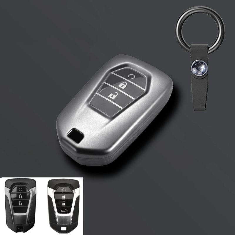 Grijze TPU Autosleutelhoes Afstandsbediening Fobs Cover Voor Isuzu New Mu-X X Series Dmax D-Max X-Terrain Pick-up Truck