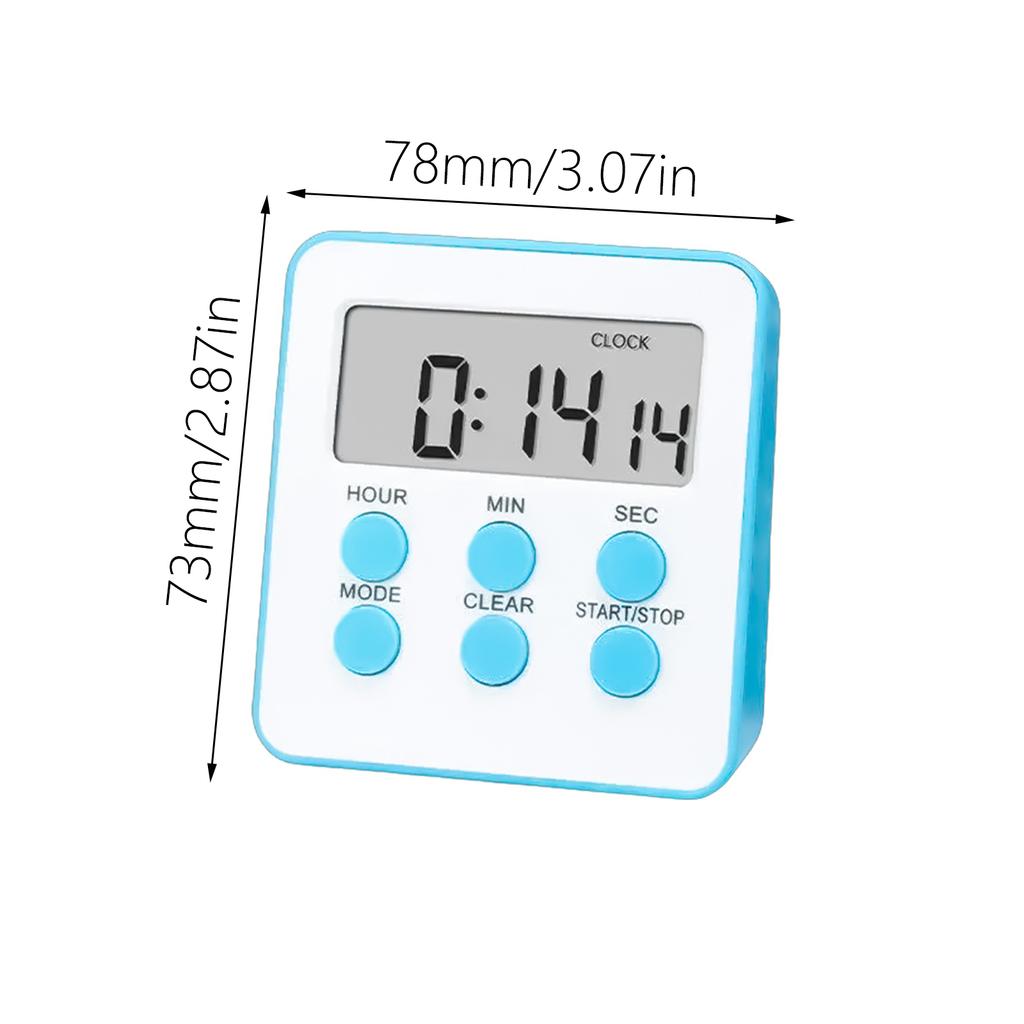 Temporizador de cocina con alarma fuerte y pantalla LED, herramienta de cronómetro multifuncional para cocinar, recordatorio de autodisciplina