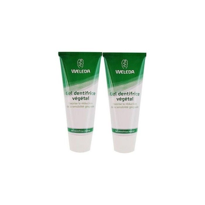Gel Dentifrice - WELEDA - Végétal - Lot De 2 X 75ml - Vegan - Doux Pour Les Dents