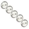 100pcs Blank Pin Button Round Safety Badge Emblem Medal Parts Supplies for Handicraft Gifts