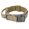 Tactical Dog Collar Adjustable Military Nylon Dog Collar With Control Handle And Heavy Duty Metal Buckle For Medium & Large Dog