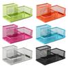 3 Compartments Pen Holders Desk Organizer Large Capacity Pencil Holders Pencil Storage Box Office Supplies For Home