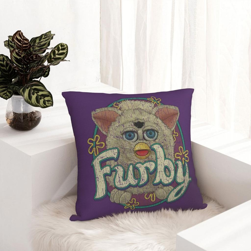 Snowball Furby 1998 Pillowcase Polyester Cushion Comfort Throw Pillow Sofa Decorative Cushions Used for Home Bedroom Living Room
