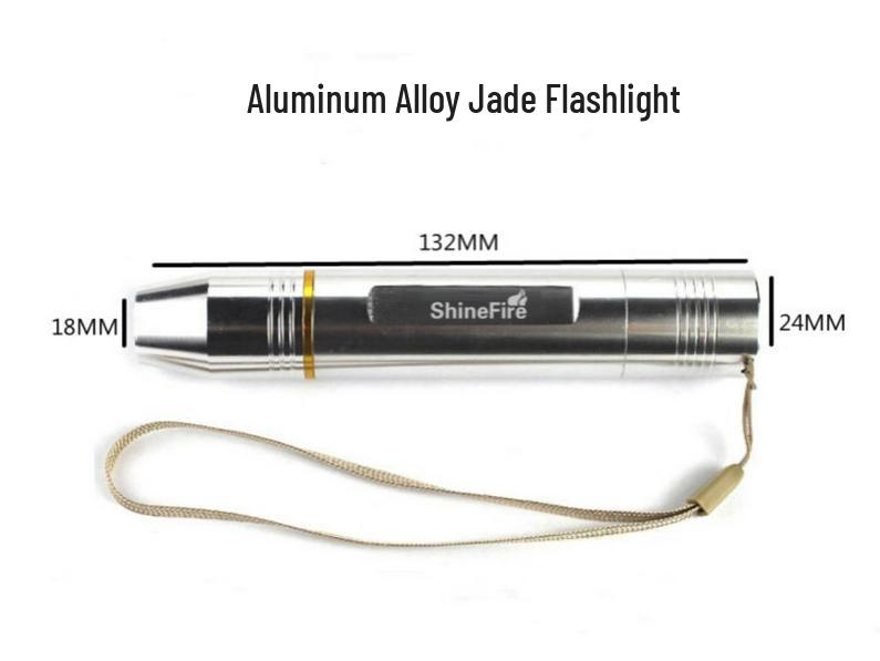 Rechargeable Aluminum Alloy Jadeite Identification Flashlight