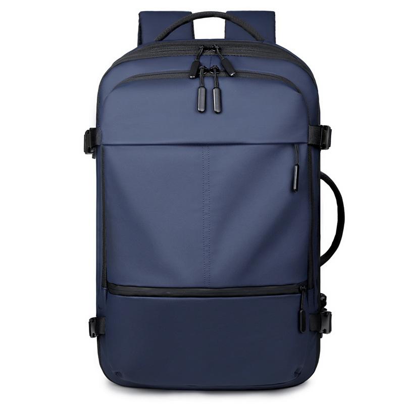 New large-capacity backpack business commuter outdoor travel bag solid color high-end multi-layer backpack computer bag