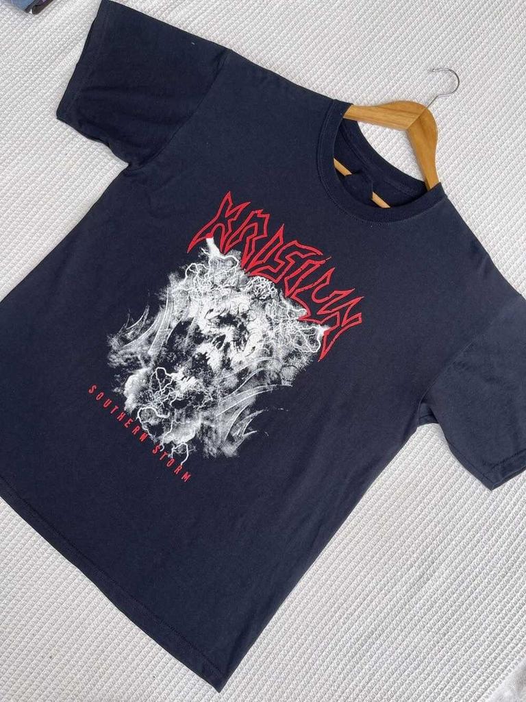 KRISIUN Černé bavlněné tričko univerzální velikosti dárek pro fanouška BL685