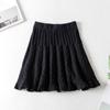 Women's Knitted Skirt Solid Color Ruffled Short Skirt Autumn Winter A-line High-waisted Fishtail Skirt