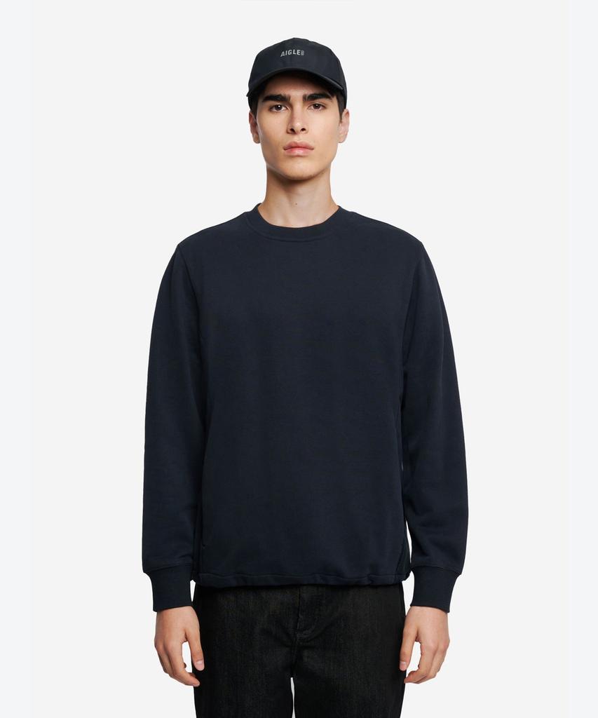 Aigle Men'S Crew Neck Technical Sweatshirt Aaw25Mswe001Noi