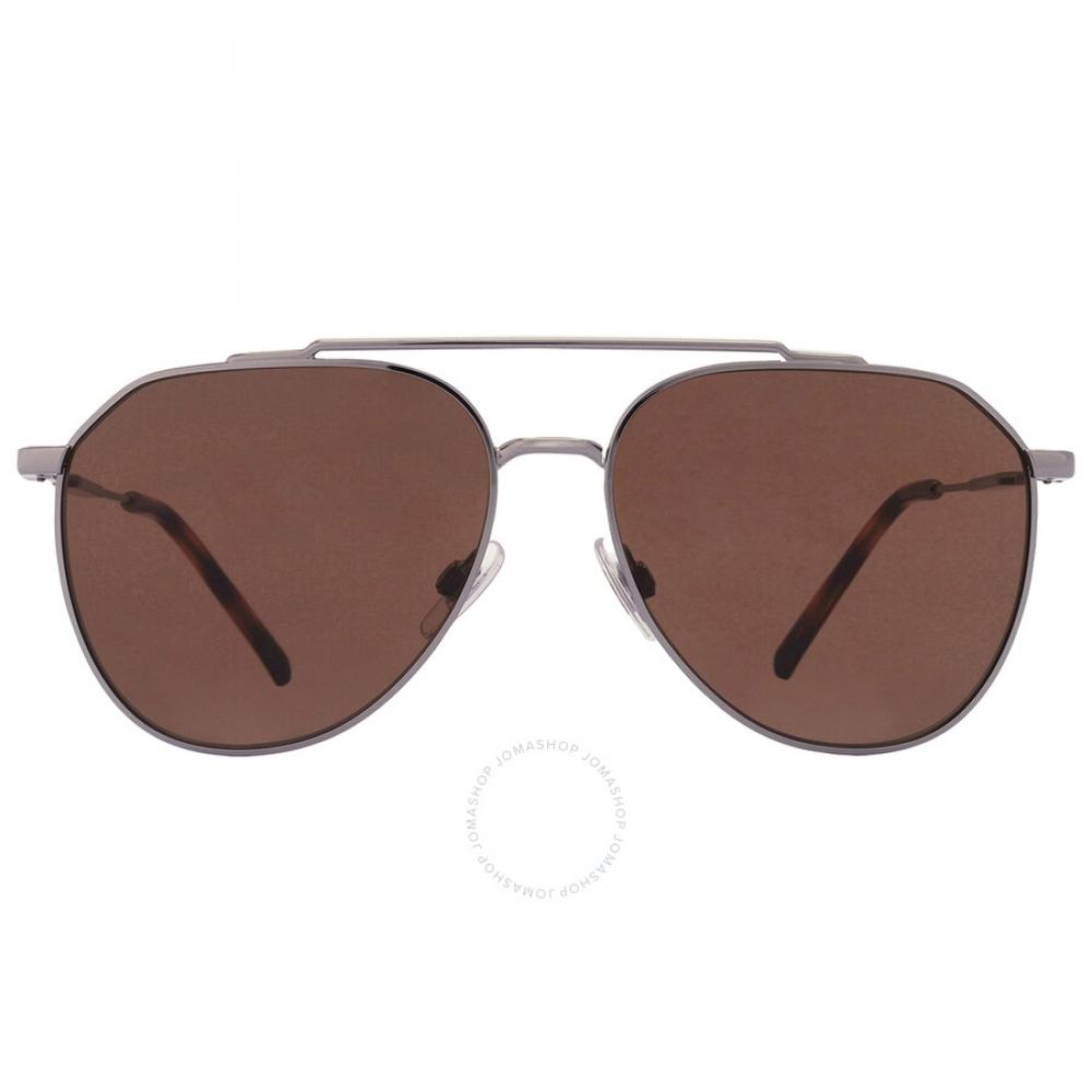 

Dolce Gabbana Коричневые мужские солнцезащитные очки Pilot DG2296 04 73 58